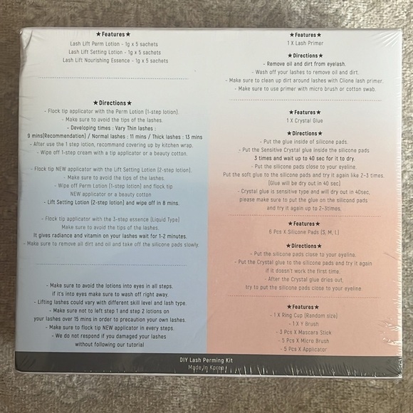 Brand New Lash Lift Kit Eyebrow Lamination & Reusable False Magnetic Eyelashes - Picture 11 of 16